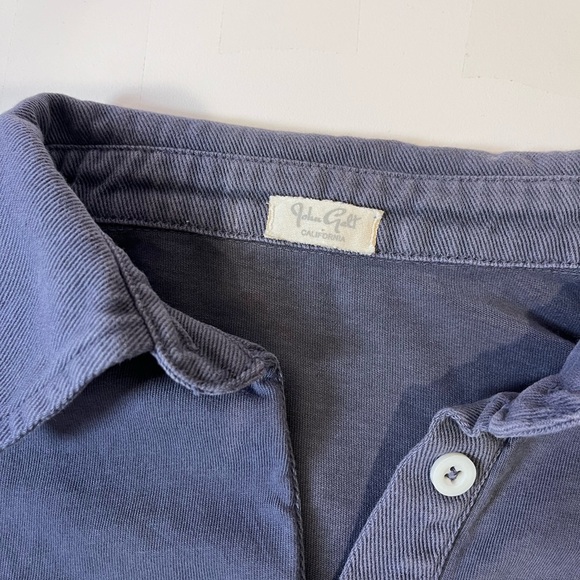 brandy melville navy blue collared st. george london top vintage beachy Y2K golf - Picture 3 of 7